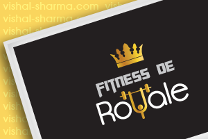 Image of a Combination Mark Logo Design for Fitness De Royale
