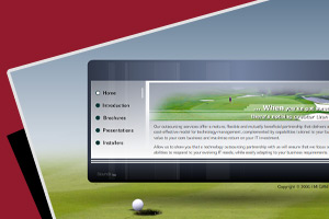 Golf Simulator Presentation Design Image