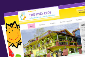School Website design screenshot image
