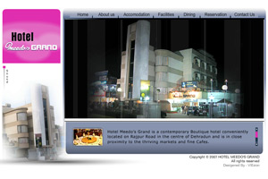 Hotel Website design screenshot image