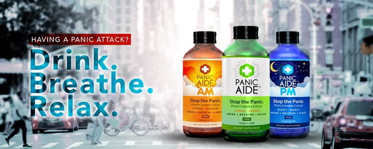 Website banner design image for Panic Aide website.