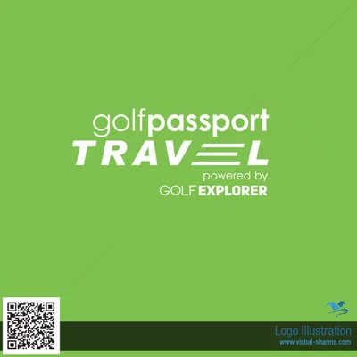 Lettermark Logo Design image for golfpassport travel