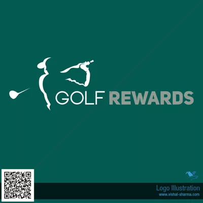 Combination Mark Logo Design image for golf rewards